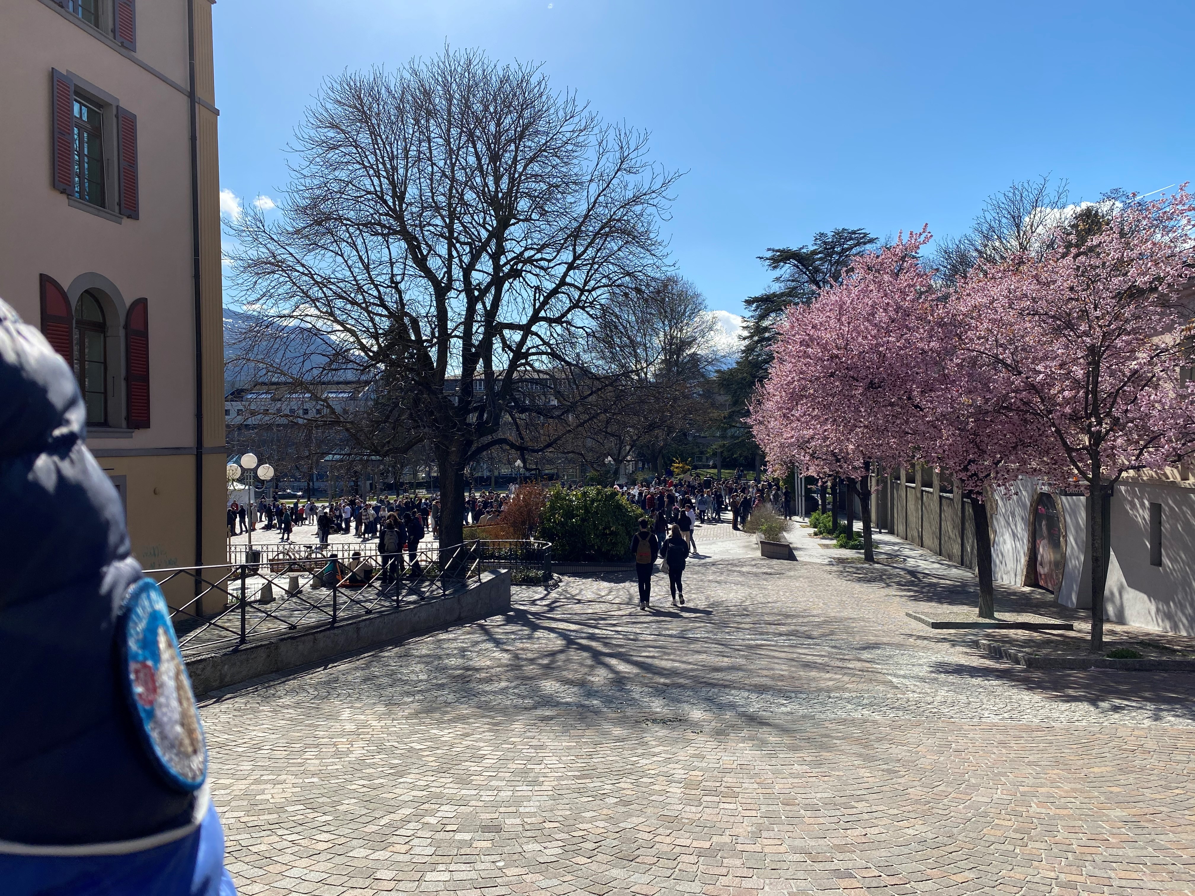 A Sion, des manifestants ont exprimé pacifiquement leur désaccord des mesures anti-covid